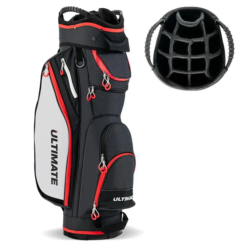 GoPlus Golf-Cart-Tasche mit 14-Fach-Unterteilung und leichtem, portablen Golfschlägerbeutel 1