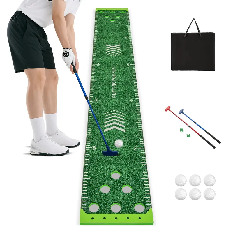 Goplus Golfspielset mit 2 verstellbaren Putter und 6 Bällen