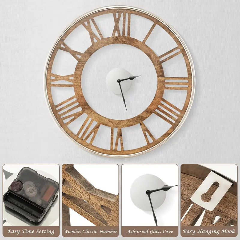 GoPlus Große Wanduhr