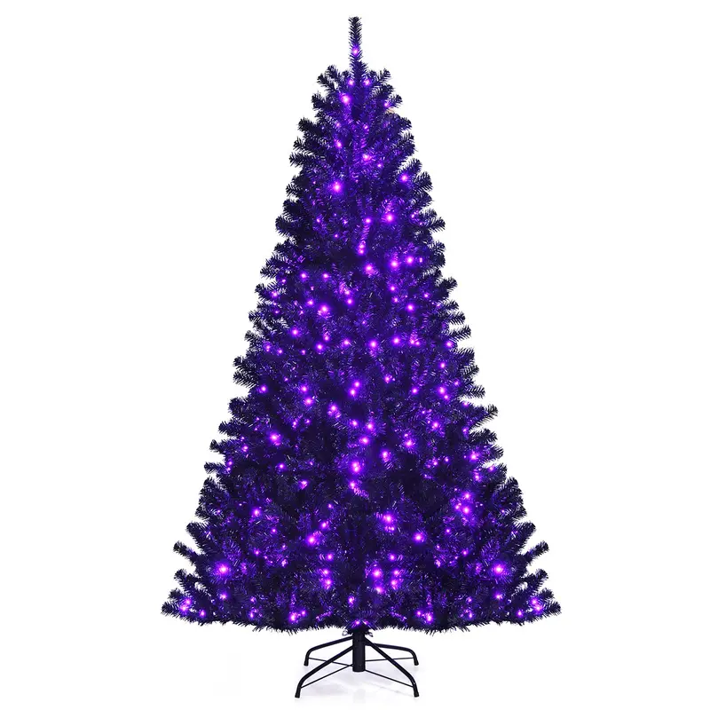 Goplus-Halloween-Baum, klappbarer künstlicher Weihnachtsbaum mit Metallständer – perfekte Halloween-Dekoration für Festivals und Feiern