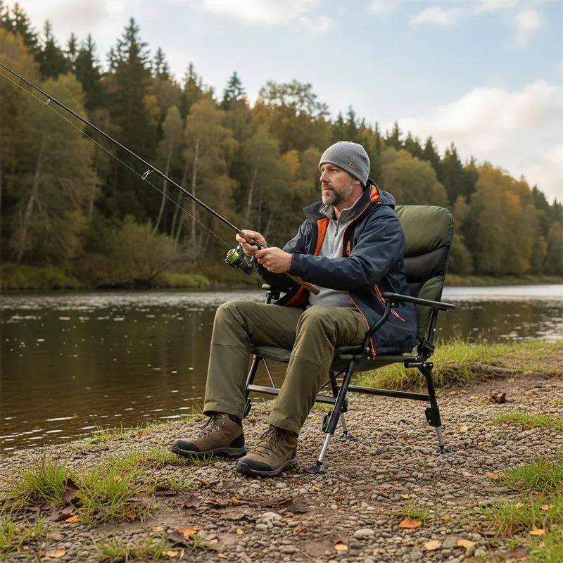 Goplus Hochleistungs-Campingstuhl für alle Untergründe mit gepolsterter Hochlehne 2