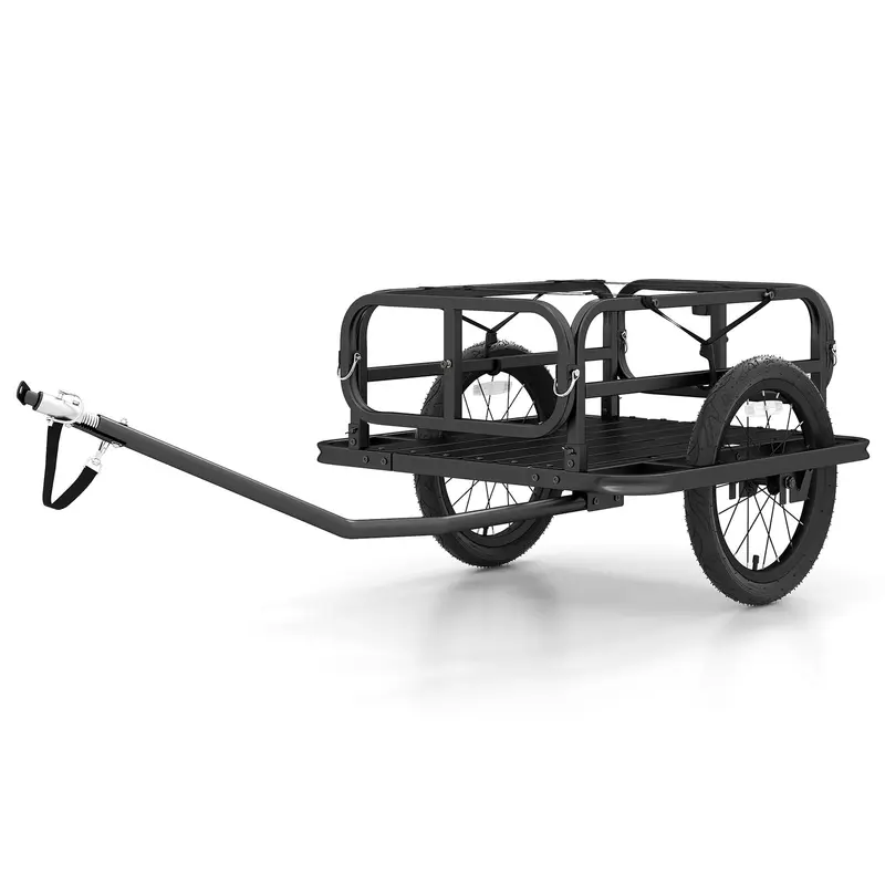 GoPlus Hochleistungs-Fahrrad-Transportanhänger mit Universal-Kupplung und 16-Zoll-Großreifen