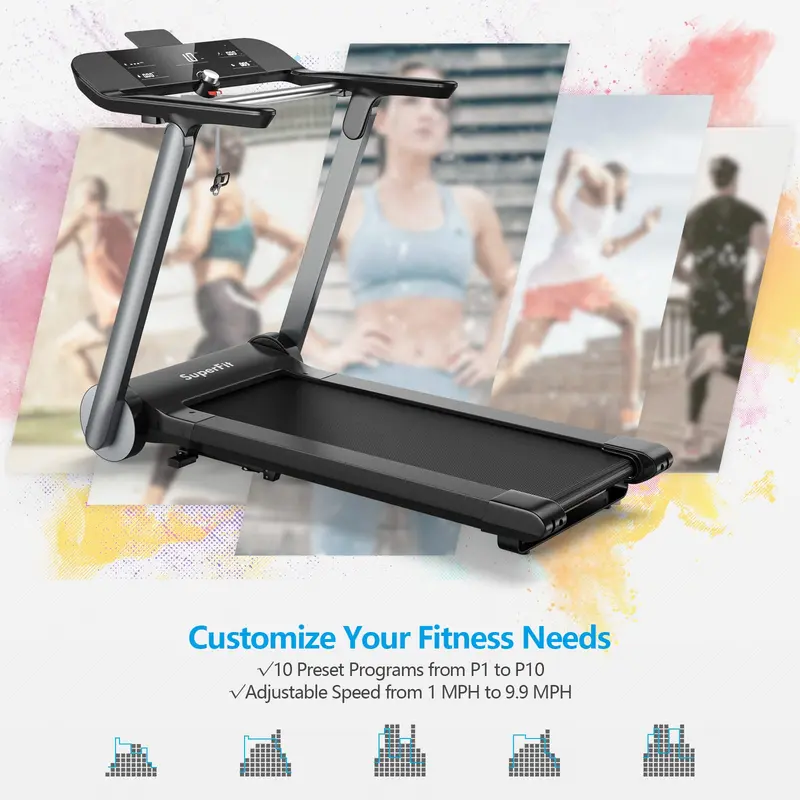 GoPlus Hochleistungs-Klapp-Laufband fürs Fitnessstudio