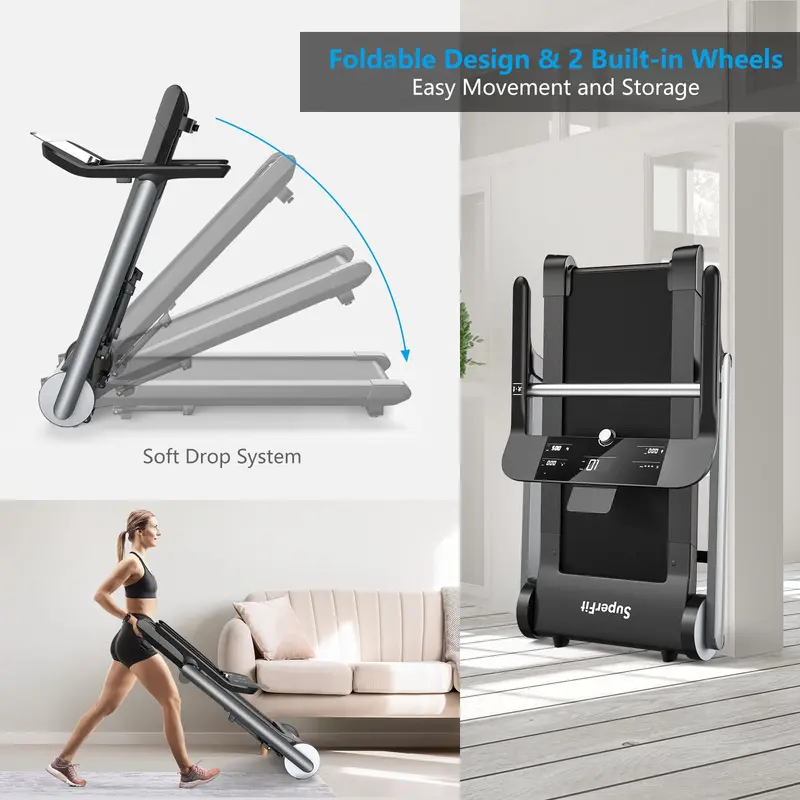 GoPlus Hochleistungs-Klapp-Laufband fürs Fitnessstudio