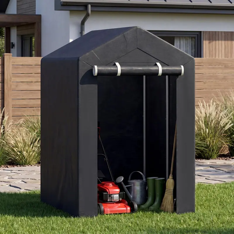 Goplus Hochwertiger tragbarer Lager-Schuppen – wasserdichtes Outdoor-Autozelt, Garagenzelt 2