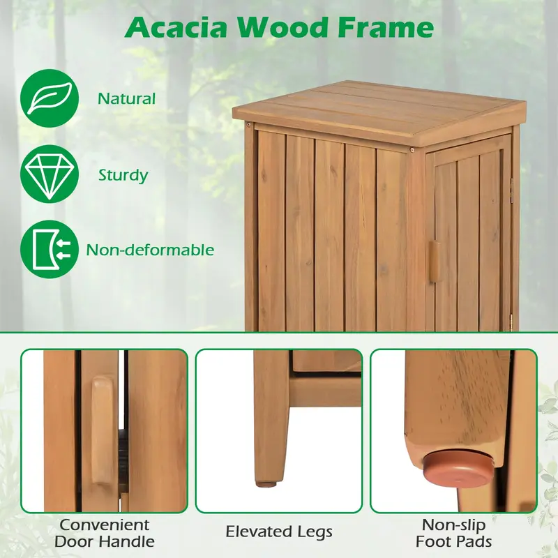 GoPlus Holz-Paket-Abgabekasten für den Außenbereich