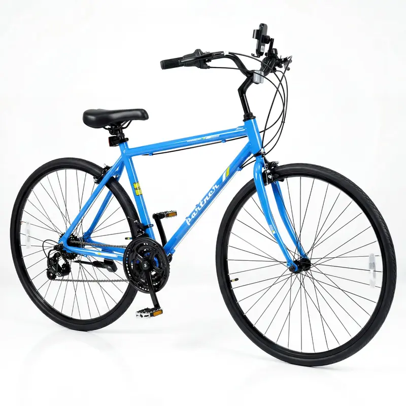 GoPlus-Hybridfahrrad mit 18 Gängen, 700C-Stadt-Commuter-Fahrrad mit Shimano-Antriebssystem 2