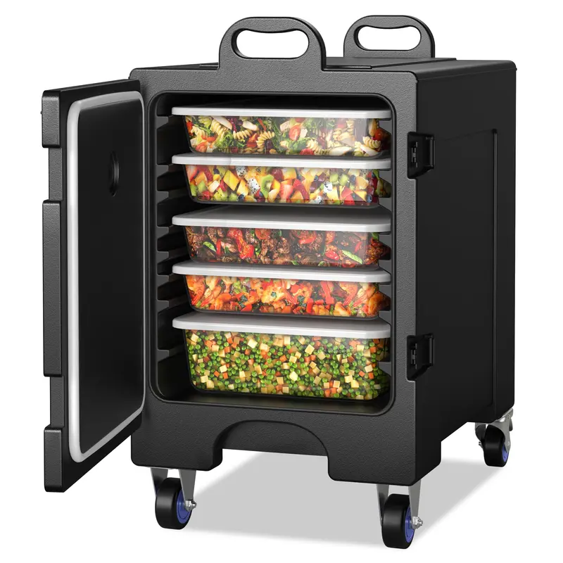 Goplus isolierter Lebensmittel-Pan-Träger für 5 Full-Size-Pfannen