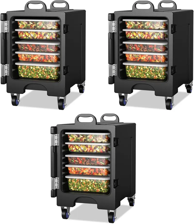 Goplus isolierter Lebensmittel-Pan-Träger für 5 Full-Size-Pfannen