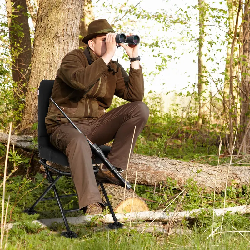 GoPlus Jagdstuhl mit 360-Grad-Drehmechanik und All-Terrain-Entenfüßen 2