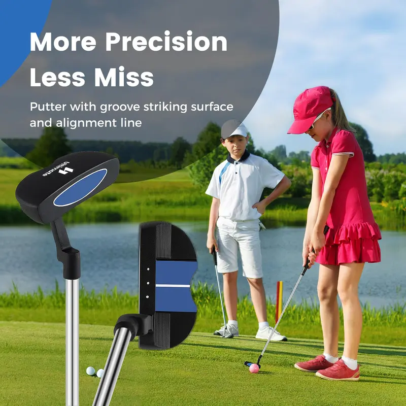 Goplus Junior-Complete-Golfsets für Kinder, Rechtshänder-Golfclubs mit Standtasche, für Kinder im Alter von 8–10 Jahren
