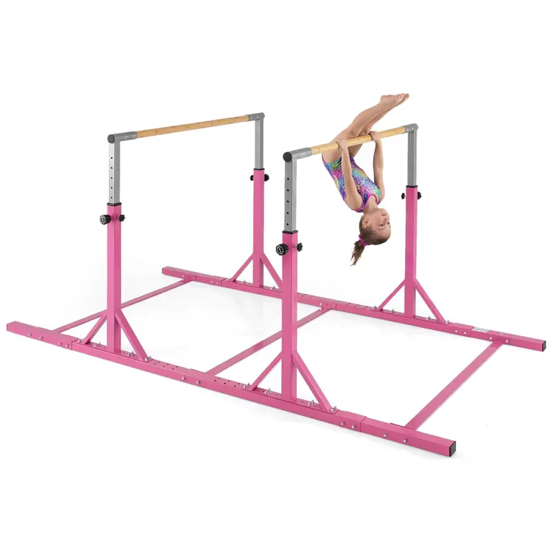 Goplus Junior-Kunstturn-Stützbarren mit 13 Höhenstufen (84–144,5 cm) und 6 Breitenstufen