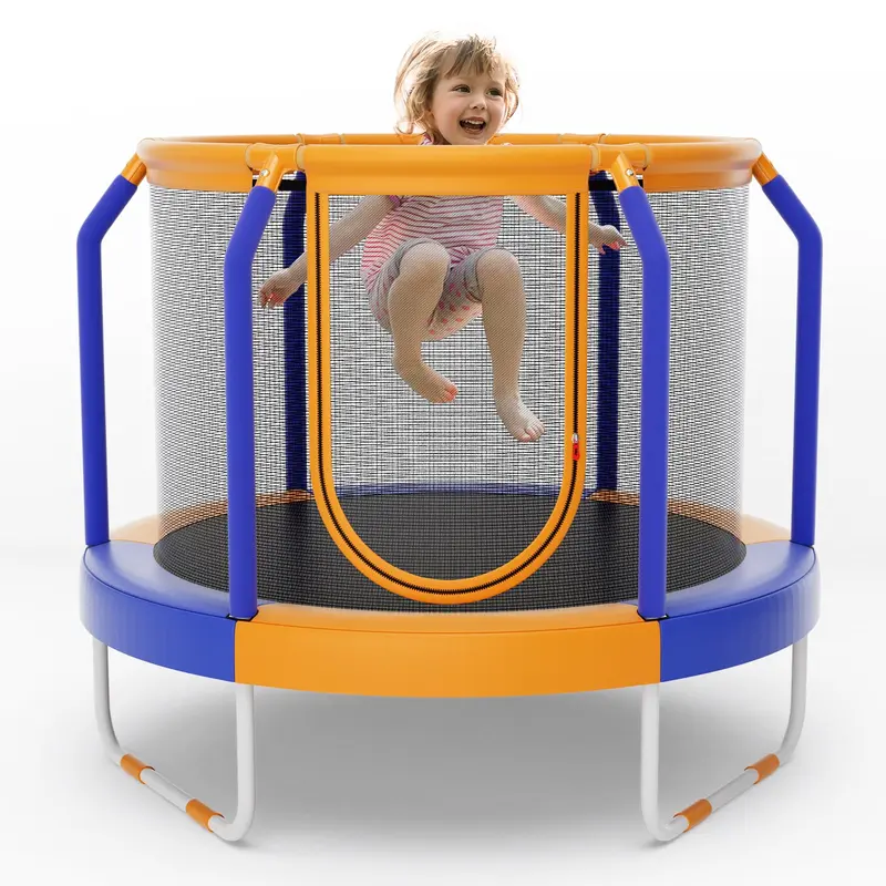 Goplus Kinder-Trampolin, 48" (122 cm) – ASTM-zertifiziertes Freizeit-Trampolin mit Sicherheitsabstand-Konzept