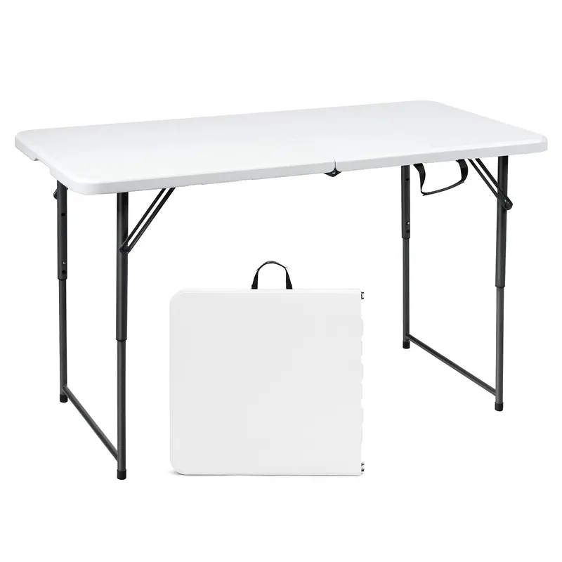GoPlus Klapp-Tisch, tragbarer Kunststoff-Tisch für Picknick, Party, Esszimmer und Camping – für Innen- und Außenbereich (HDPE)