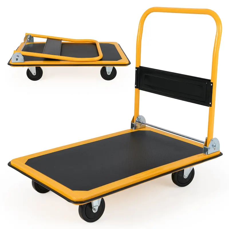 GoPlus Klappbare Plattform-Transportkarre mit 300 kg Tragkraft