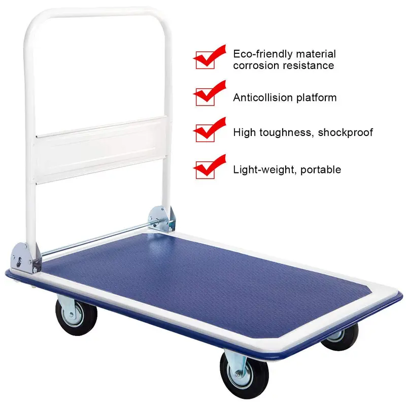 GoPlus Klappbare Plattform-Transportkarre mit 300 kg Tragkraft