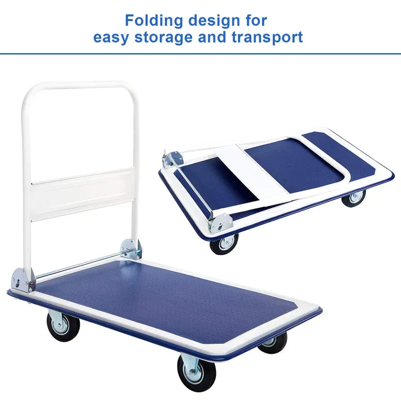 GoPlus Klappbare Plattform-Transportkarre mit 300 kg Tragkraft