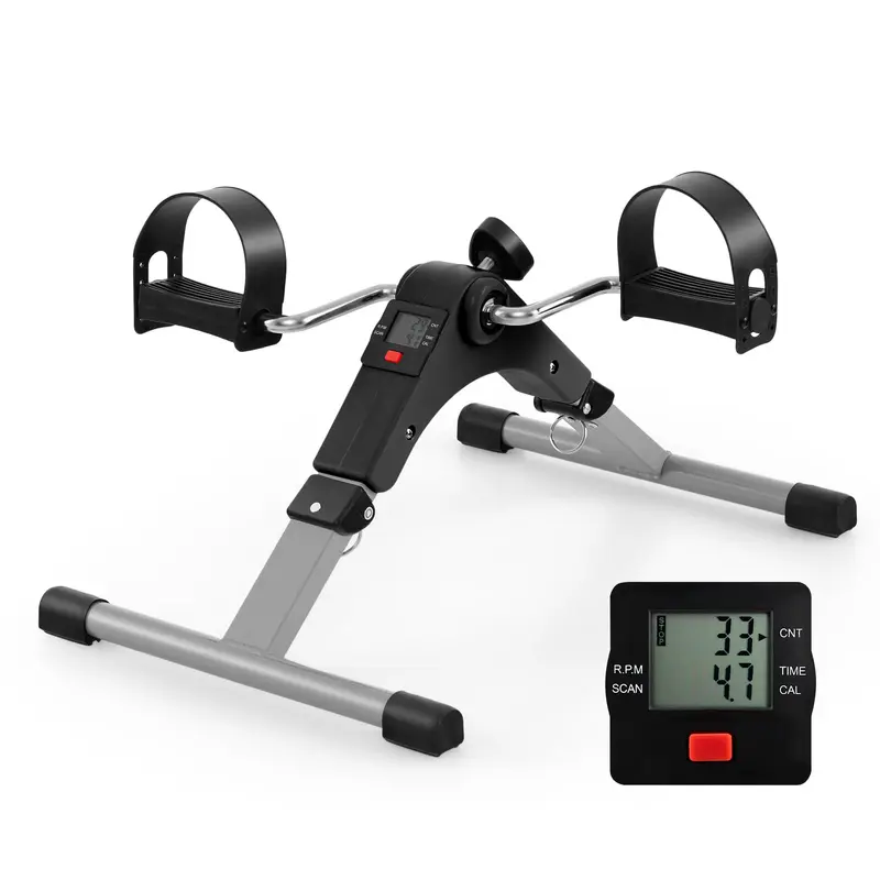 Goplus Klappbarer Pedaltrainer, Mini-Heimtrainer für den Schreibtisch zum Arm- und Beintraining 1