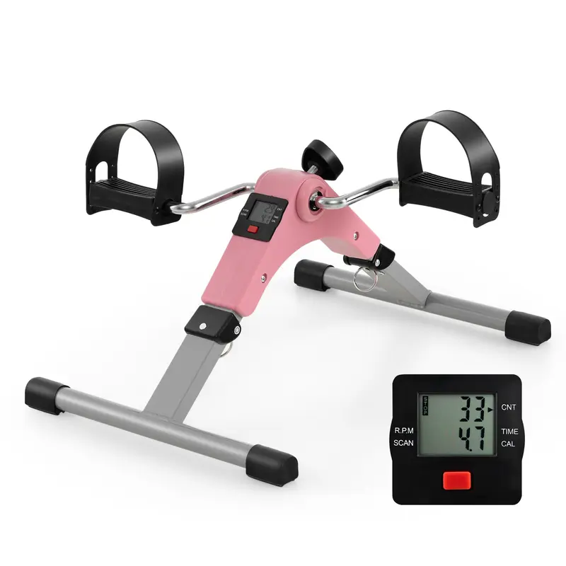 Goplus Klappbarer Pedaltrainer, Mini-Heimtrainer für den Schreibtisch zum Arm- und Beintraining