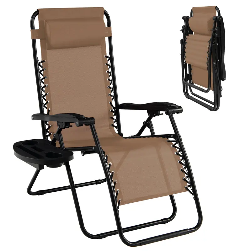 GoPlus Klappbarer Zero-Gravity-Liegestuhl