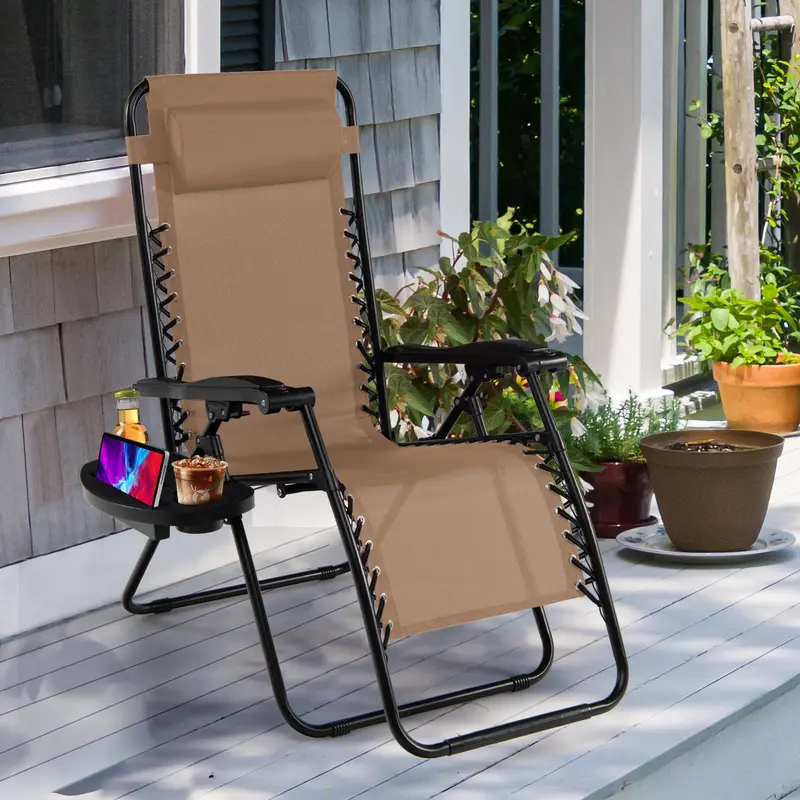 GoPlus Klappbarer Zero-Gravity-Liegestuhl 2