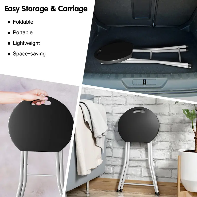 Goplus Klapphocker, 71 cm klappbarer Campinghocker für Erwachsene mit Tragkraft bis 150 kg