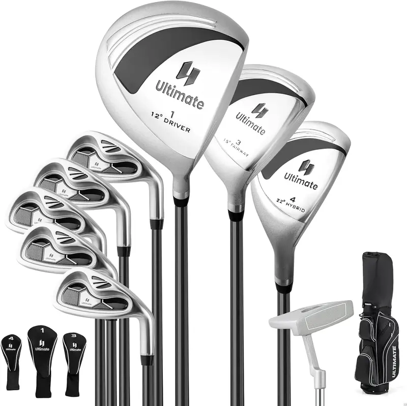 GoPlus Komplettes Golfschlägerset für Damen, 9-teilig mit Caddytasche