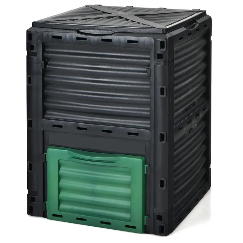Goplus Kompostbehälter, 300 Liter (80 Gallonen), großes Kompostierungsgefäß