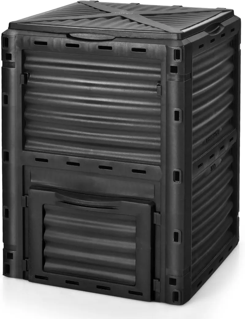 Goplus Kompostbehälter, 300 Liter (80 Gallonen), großes Kompostierungsgefäß