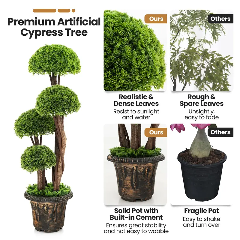 GoPlus-Künstliche Zypressen-Topiary-Kugel