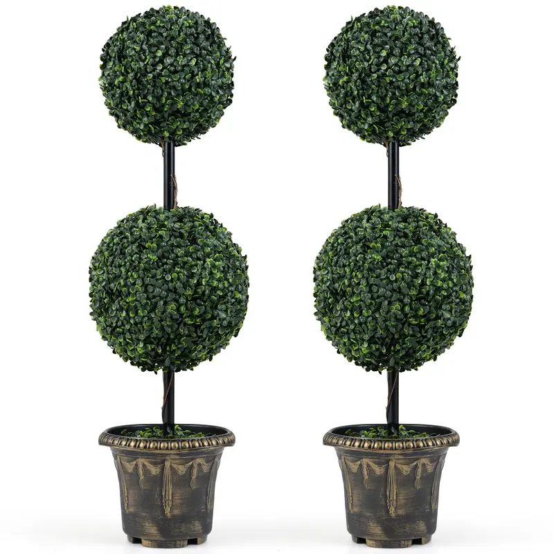 Goplus künstlicher Buchsbaum-Topiary-Baum, 90 cm (1/2)