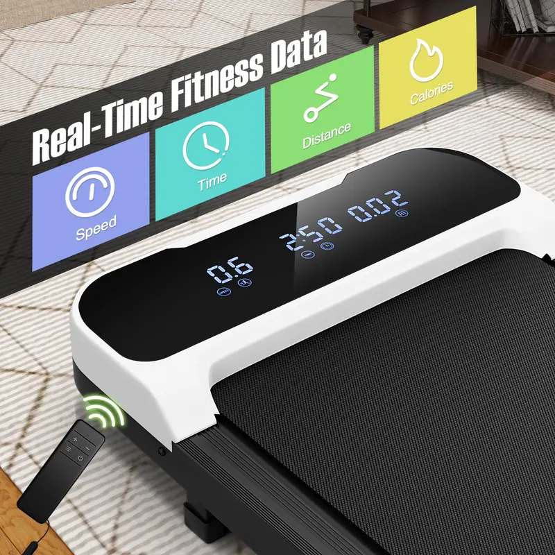 Goplus Laufpad unter dem Schreibtisch – Laufband mit Fernbedienung und LED-Display, 3 Countdown-Modi