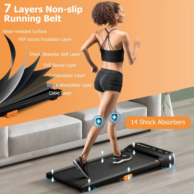 Goplus Laufpad – Unter-Schreibtisch-Laufband für Zuhause und Büro