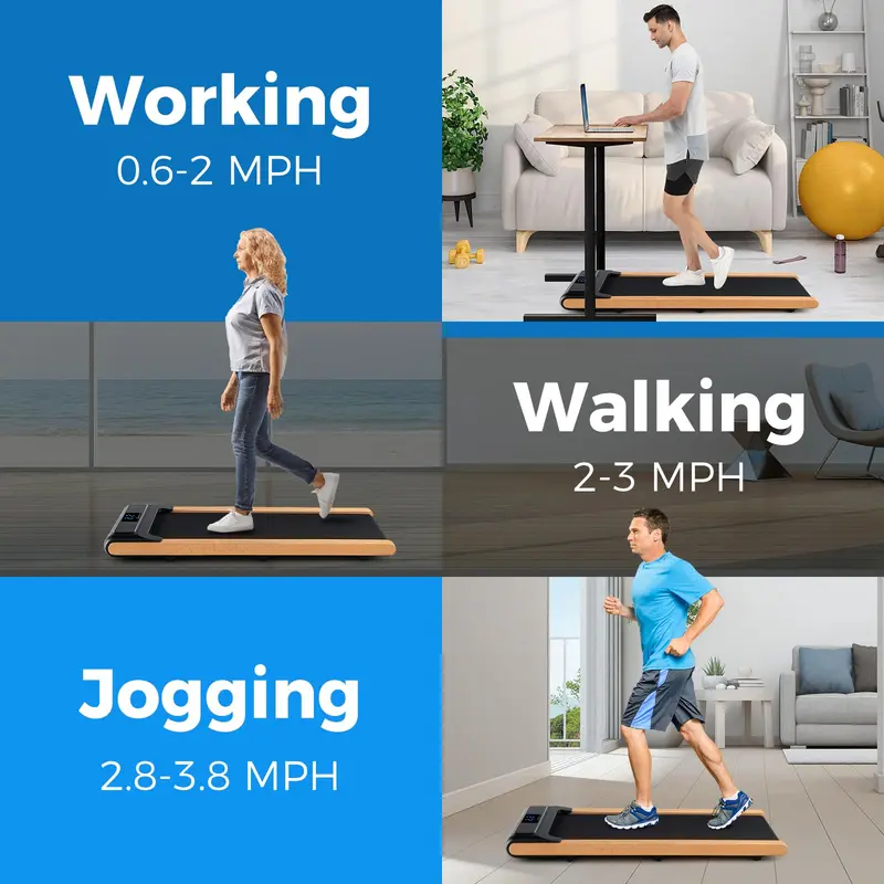 Goplus Laufpad – Unter-Schreibtisch-Laufband fürs Homeoffice, tragbares Laufpad mit Fernbedienung 2
