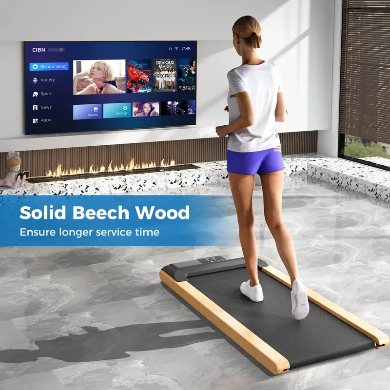 Goplus Laufpad – Unter-Schreibtisch-Laufband fürs Homeoffice, tragbares Laufpad mit Fernbedienung