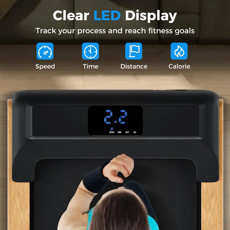 Goplus Laufpad – Unter-Schreibtisch-Laufband fürs Homeoffice, tragbares Laufpad mit Fernbedienung
