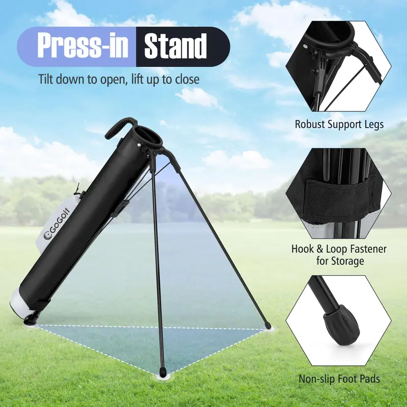 Goplus leichter Golf-Standbag für Pitch & Putt – Golftasche zum Tragen