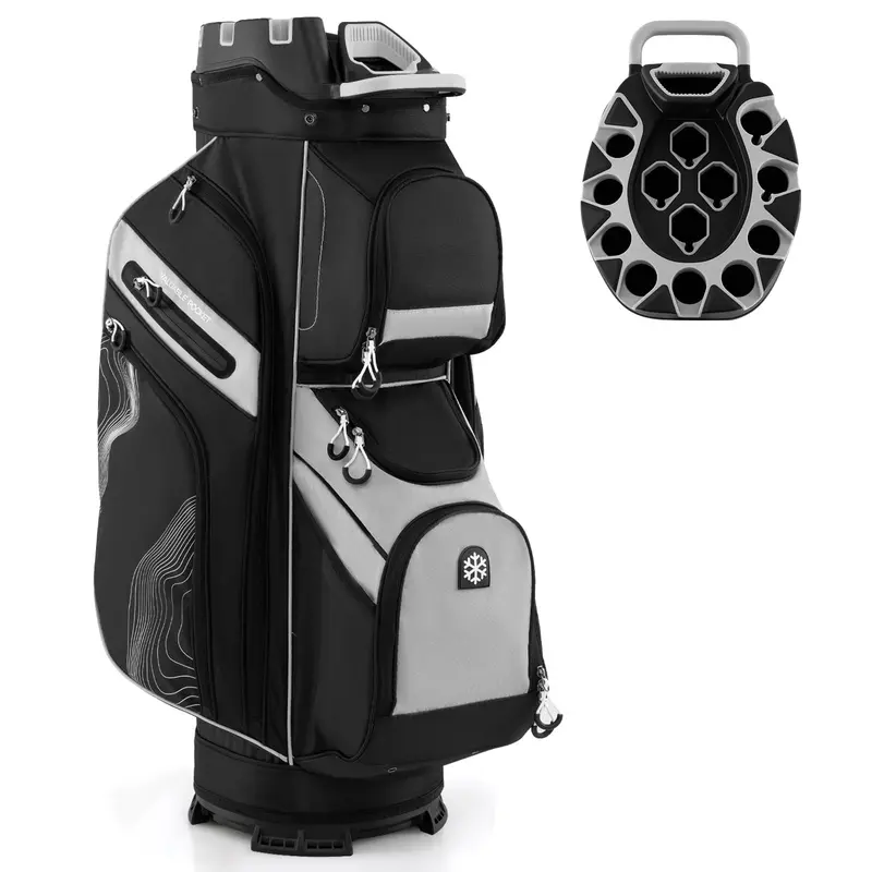 GoPlus leichter Golf-Tasche mit formfestem Deckel und 14-Fach-Organisationssystem