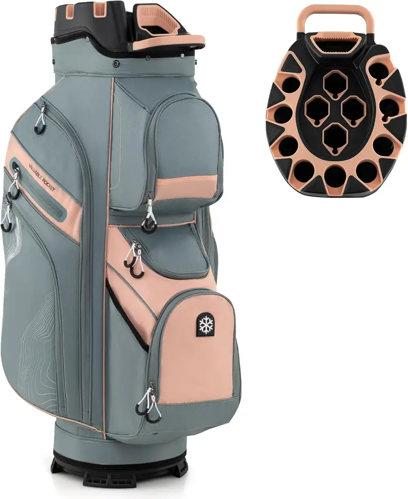 GoPlus leichter Golf-Tasche mit formfestem Deckel und 14-Fach-Organisationssystem