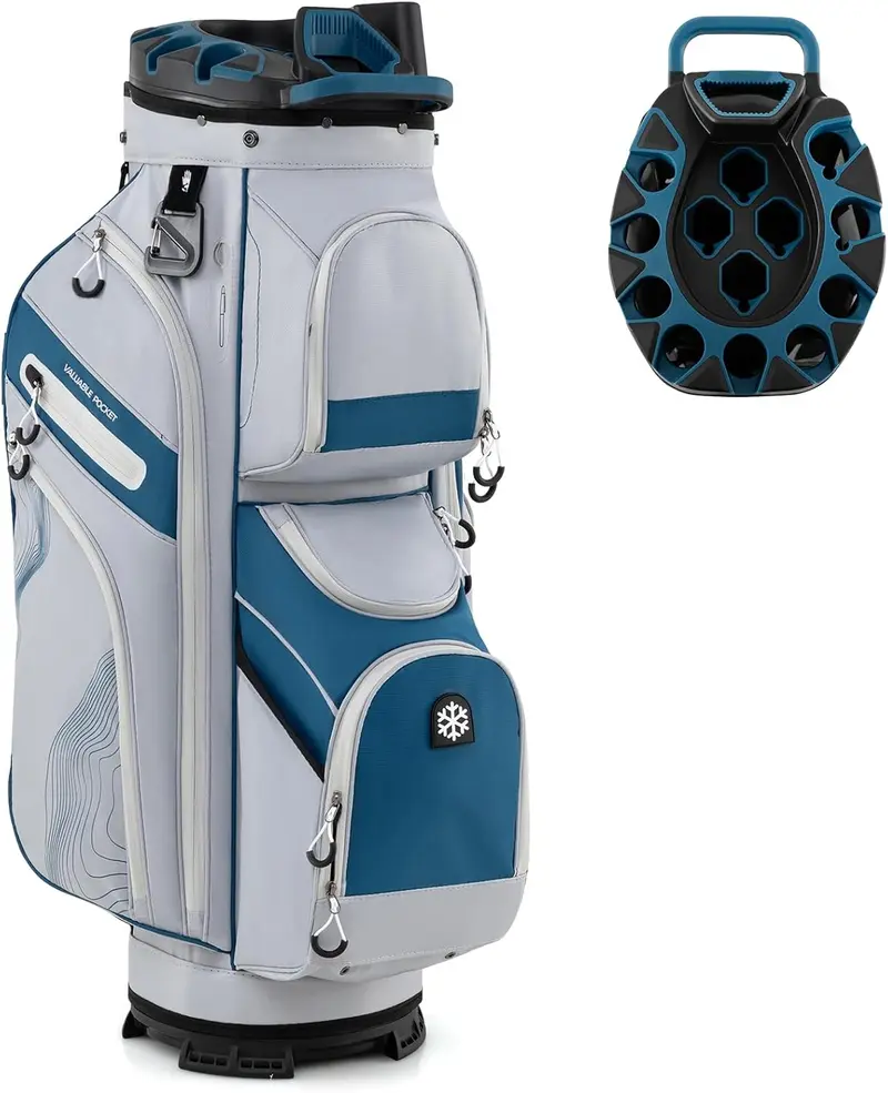 GoPlus leichter Golf-Tasche mit formfestem Deckel und 14-Fach-Organisationssystem