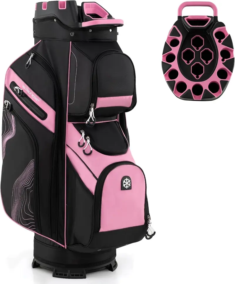 GoPlus leichter Golf-Tasche mit formfestem Deckel und 14-Fach-Organisationssystem