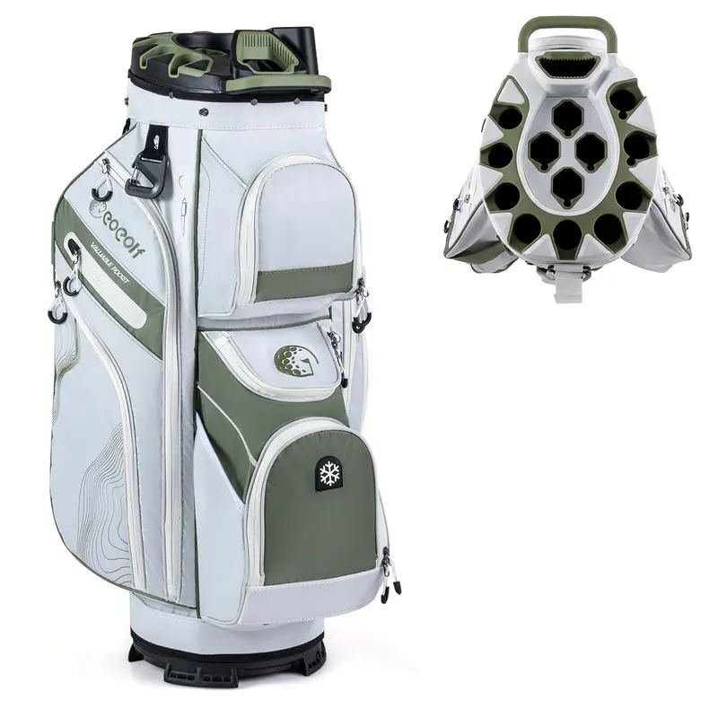 GoPlus leichter Golf-Tasche mit formfestem Deckel und 14-Fach-Organisationssystem