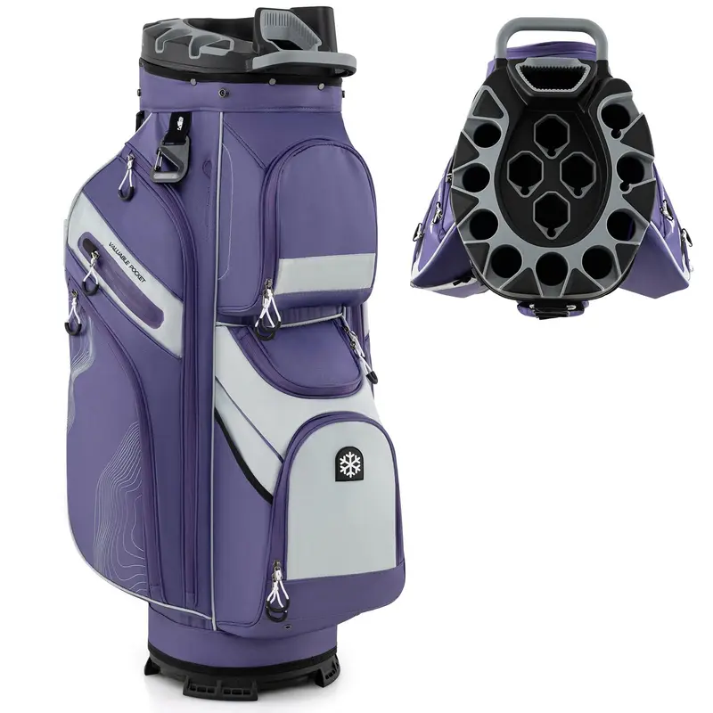 GoPlus leichter Golf-Tasche mit formfestem Deckel und 14-Fach-Organisationssystem