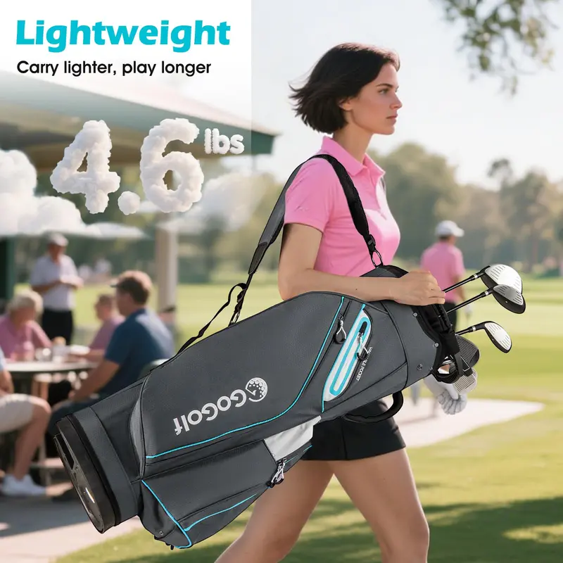 GoPlus leichter, tragbarer Golftasche mit 14-fachem Top-Teiler für Damen und Herren