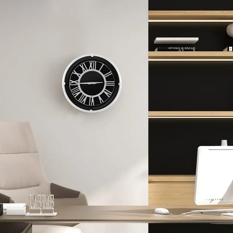 GoPlus-Leise-Wanduhr, moderne Uhr ohne Ticken
