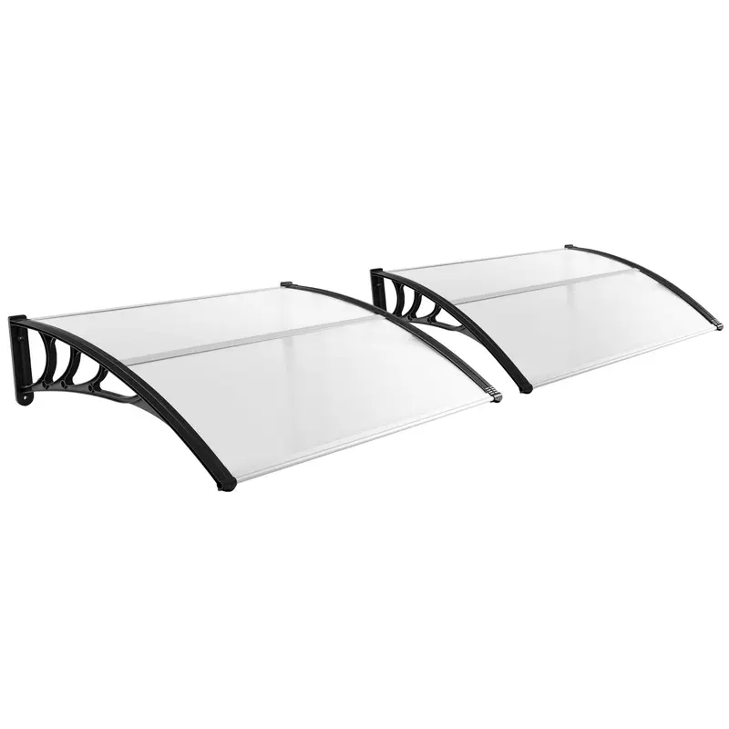 GoPlus Markisen für Türen, 122 cm × 102 cm Fenstermarkise mit Regen-, Schnee-, Sonnen- und UV-Schutz