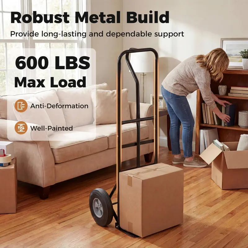 Goplus Metall-Handwagen, schwerlastfähig, 272 kg Tragkraft, Transportroller