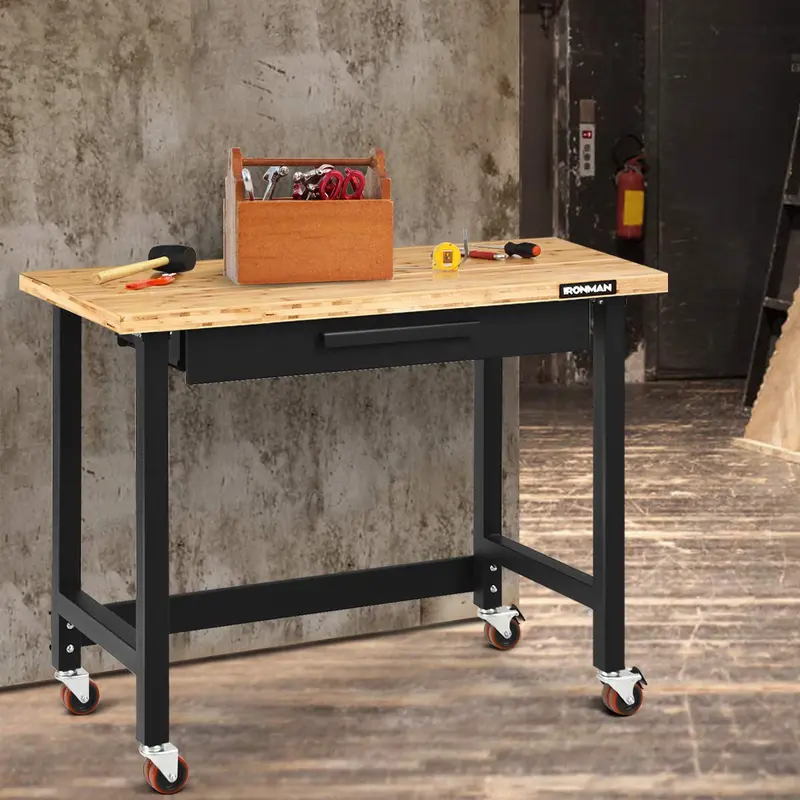 Goplus-Mobile-Arbeitstisch, 122 cm 2