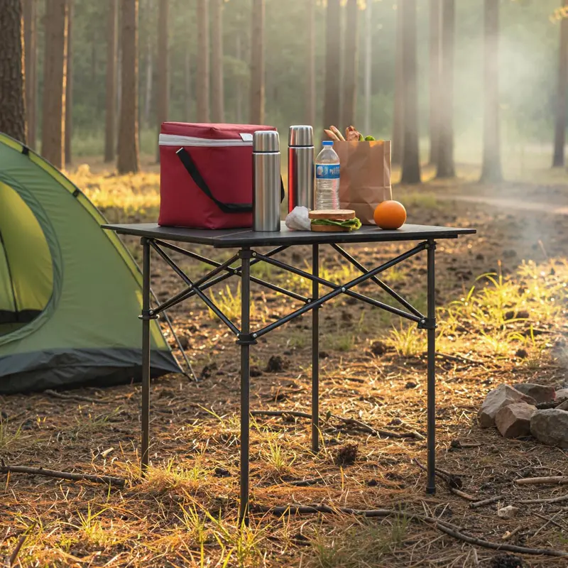 Goplus Outdoor-Klapptisch für Camping mit Schnellverbindungssystem und Tragetasche