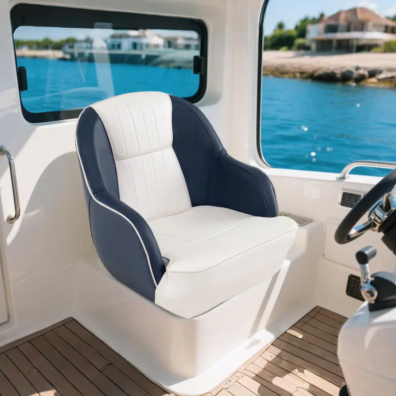 GoPlus-Pontonboot-Sitz mit dick gepolstertem Sitz | Ergonomischer Kabinen-Kommandantensitz 2